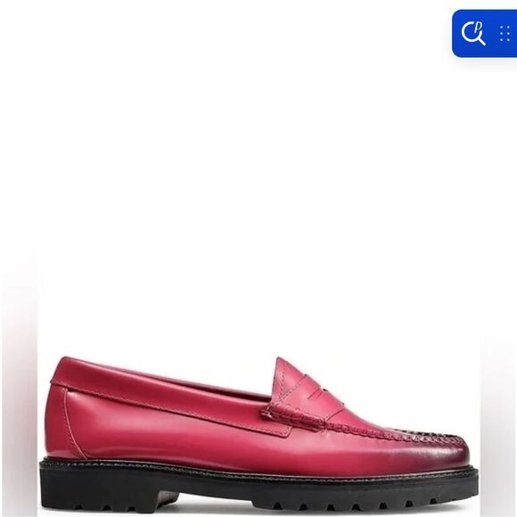 G.H. Bass Whitney Candy Lug Sole Weejun Penny Loafers Bright Pink Ombre Sz 5.5 - Picture 5 of 13